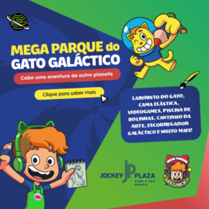 Jockey Plaza Shopping recebe o Mega Parque do Gato Galáctico