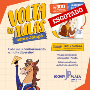 Volta às aulas com o Jotapê: Jockey Plaza Shopping lança campanha compre e ganhe