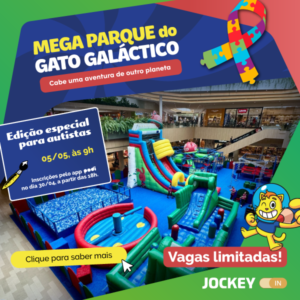 Jockey Plaza Shopping recebe crianças com TEA no Mega Parque do Gato Galáctico